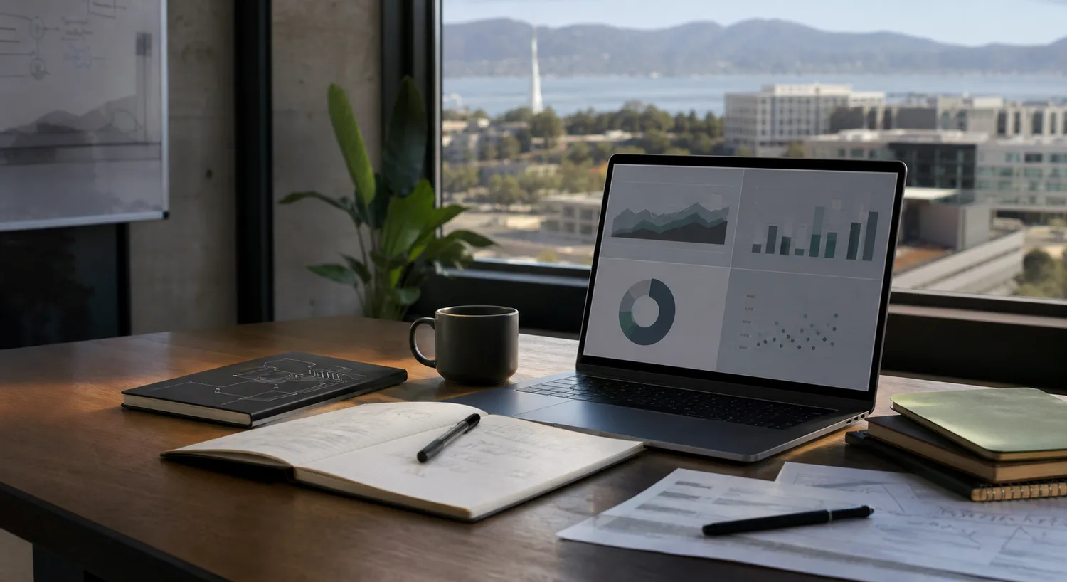 Workspace for reviewing technology venture materials